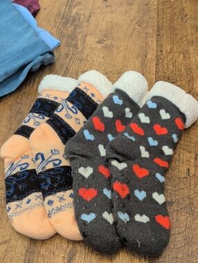 Thick Fuzzy Slipper Socks